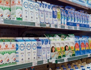 수입 멸균 우유의 판매가 급격히 늘고있다