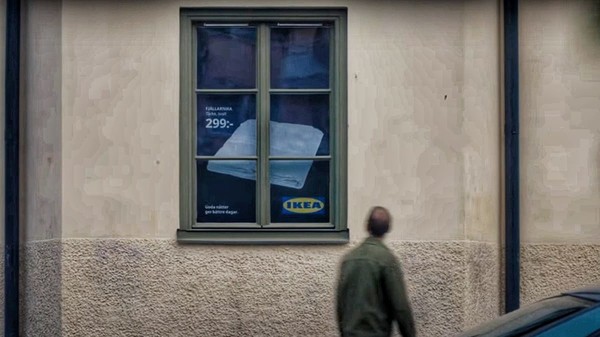 사람들의 창문을 광고판으로 바꾼 이케아 /사진=IKEA