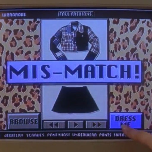 영화 클루리스에 등장한 의상 매칭 기계. (출처: 영화 클루리스)