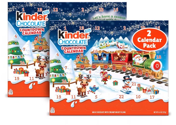 ▲ 간식 브랜드 킨더에서 출시한 어드밴트 캘린더. 매해 아이들에게 큰 인기를 끌고 있다. / 사진 = 아마존 제품 이미지 캡쳐